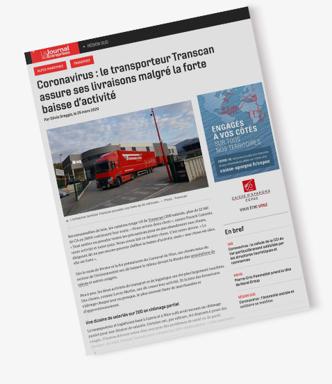 Article de presse Transcan Groupe