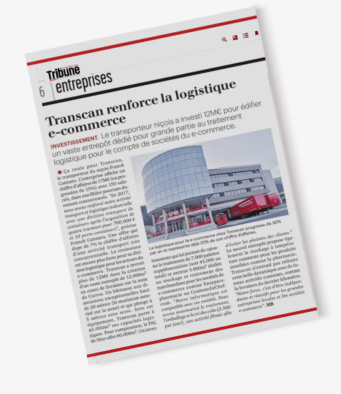 Article de presse Transcan Groupe